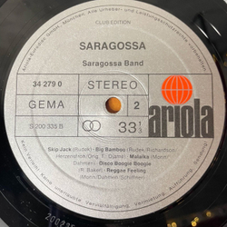 Винтажная виниловая пластинка LP Saragossa Band Saragossa (Germany 1979)