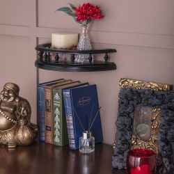 Полка Классика 1 Орех Оберджин