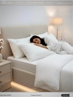 Подушка 50х70 для сна с шелковым наполнителем