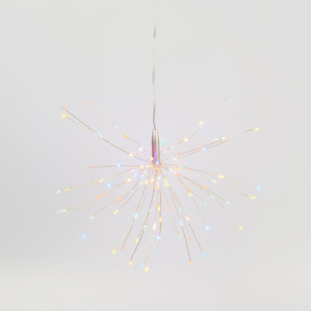 ULD-H3030-150-DTA-3AA-RC MULTI IP20 FIREWORKS Фигура светодиодная Фейерверк на батарейках 3AA не в-к. 30х30см. Подвесная. 120 светодиодов. Разноцветный свет. Пульт ДУ в-к. Провод прозрачный. TM Uniel