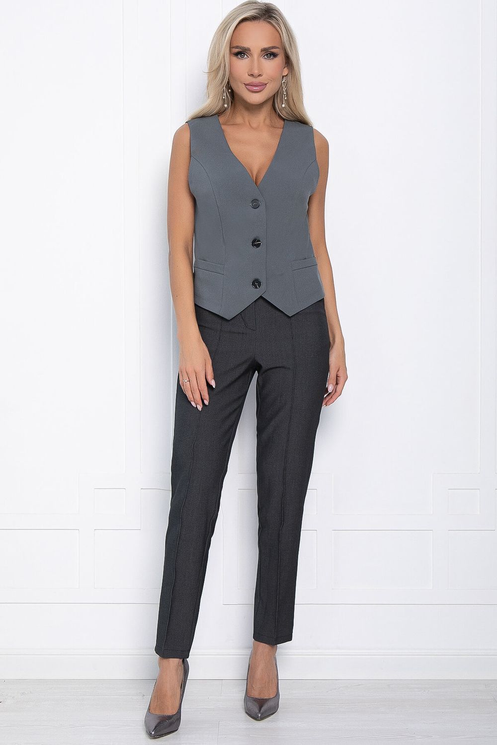 Жилет Кейдж (серый) Б11325 LT Collection