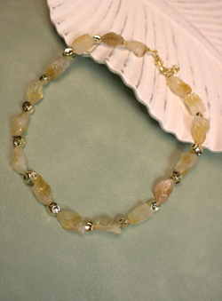 Чокер из необработанного цитрина