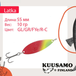 Блесна колебалка Kuusamo Latka 70/14 BLU/R-S