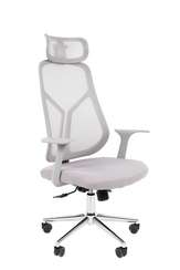 Офисное кресло Chairman CH588 с подголовником серый пластик, серый