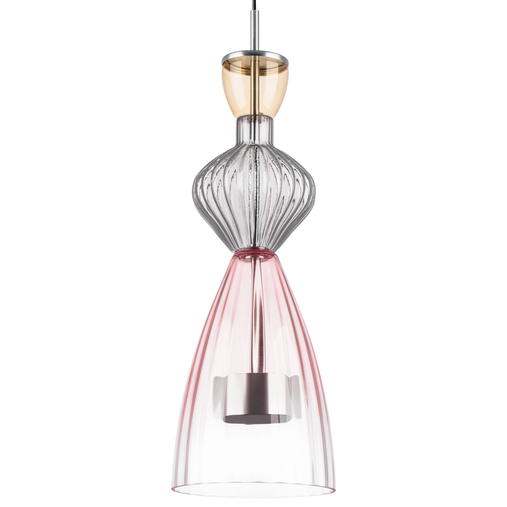 814003 Люстра BELLE LED 1х8W 450LM АЛЮМИНИЙ/МУЛЬТИКОЛОР 3000K