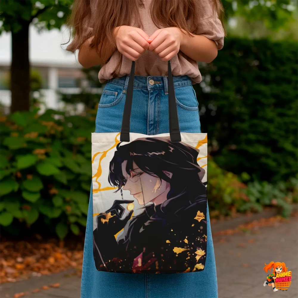 Сумка шоппер с принтом Genshin Impact