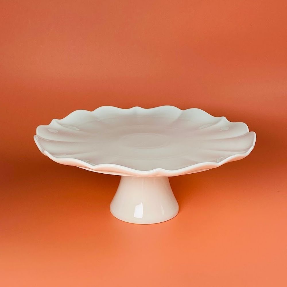 Lenardi 133-417 Блюдо 39,5х11,5см на ножке ШАРМЕЛЬ в под.уп.(х4)Фарфор