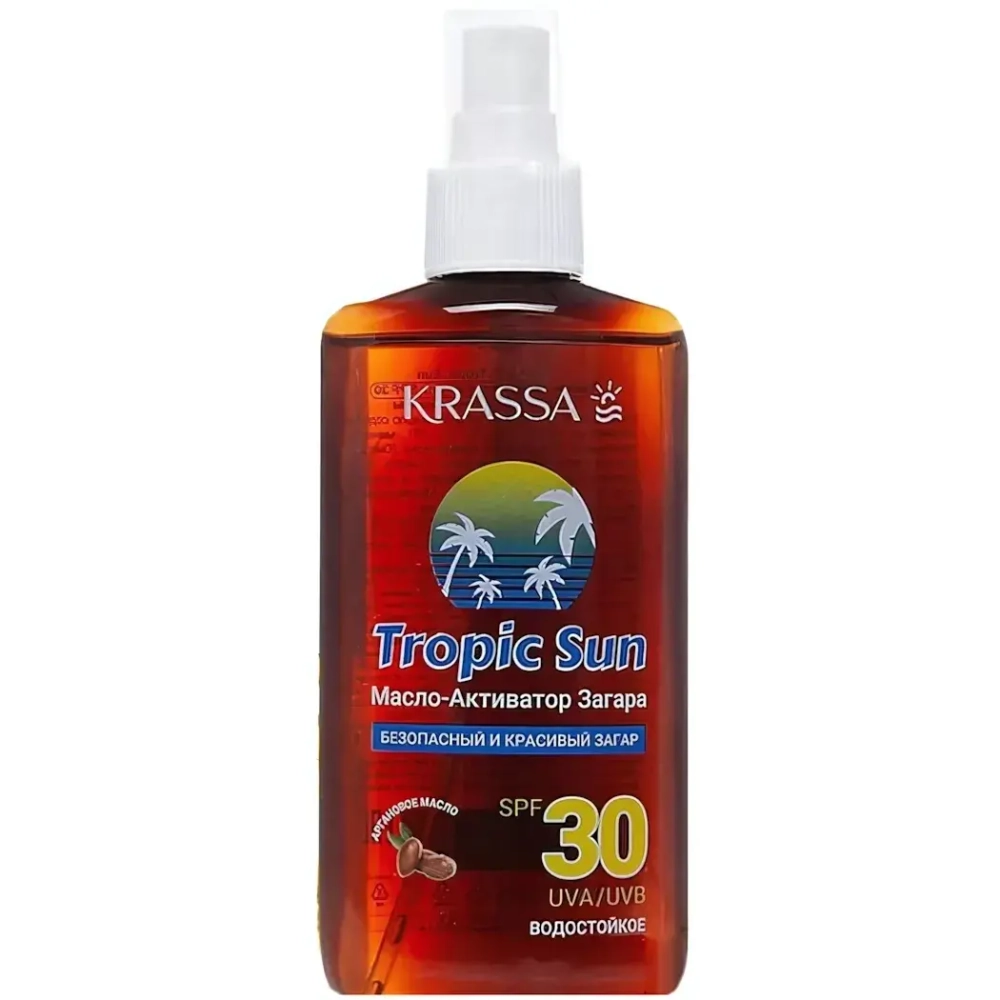 Масло-актив. для загара KRASSA TROPIC SUN SPF 30 150 мл.