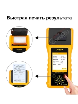Тестер АКБ Autool BT 760 (12-24v) с принтером