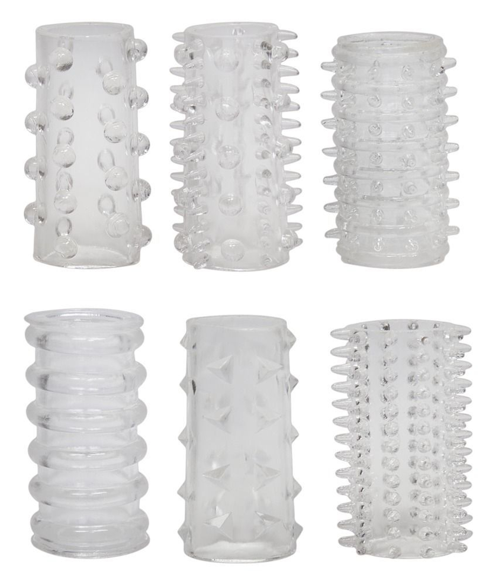 Насадки на пенис Orion Red Roses с шипиками, 6 шт, 4,5 см