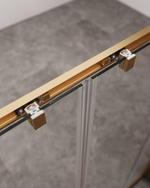 Душевой уголок Cezares MOLVENO-AH-2/2-170/90-C-BORO-IV, 170х90х195, профиль брашированное золото, прозрачное стекло