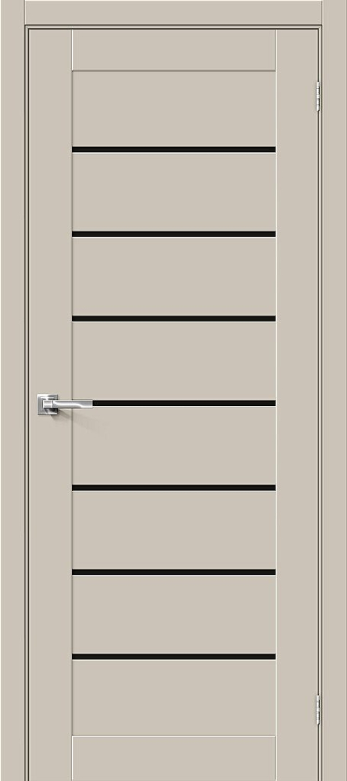 Межкомнатная дверь Браво-22 Black Shine Cream Silk / Двери Браво