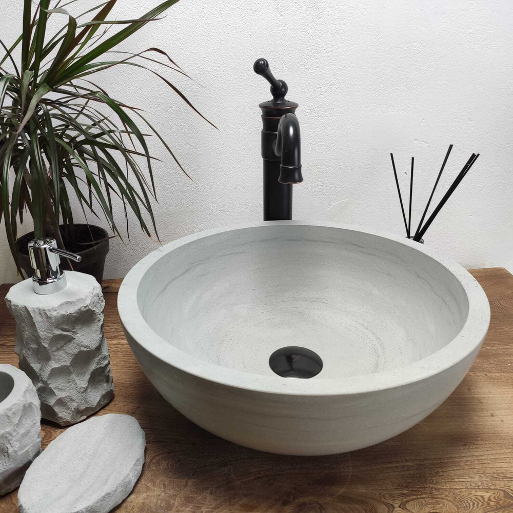 Раковина из андезита Bowl Blue Kecil Small BA-60973 40*40*15