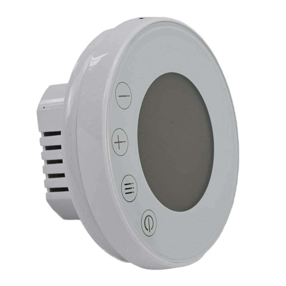 Floor heating thermostat Elephant T2RM-WF, body material - plastic, color - white, electronic control