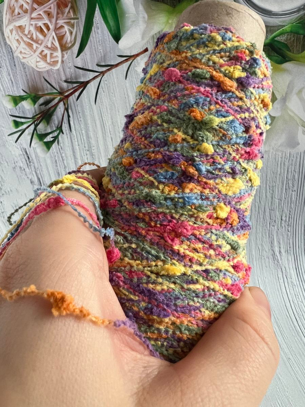 Пряжа  шишибрики узелки шишечки