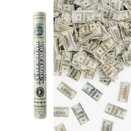 Пневмохлопушка (16/40 см) Деньги, Доллары