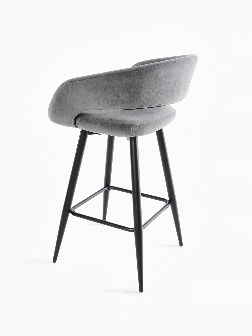 Стул полубарный МАМАДОМА Барни Р 700, Черный/Antracite Lux b28