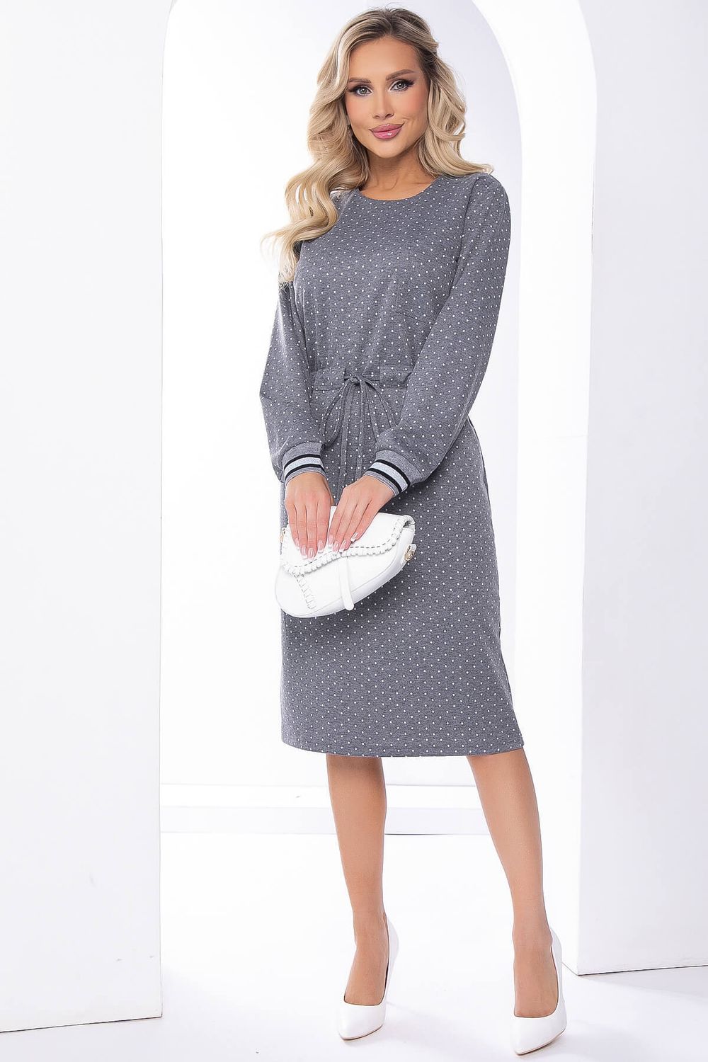 Платье "Верона" (грей) П8165 LT Collection (Акция)