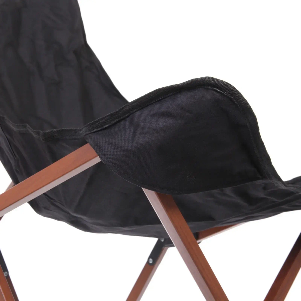 Кресло складное до 120 кг DC-6016, 52*63*90 см, цвет: чёрный, каркас алюминий, ТуристМастер