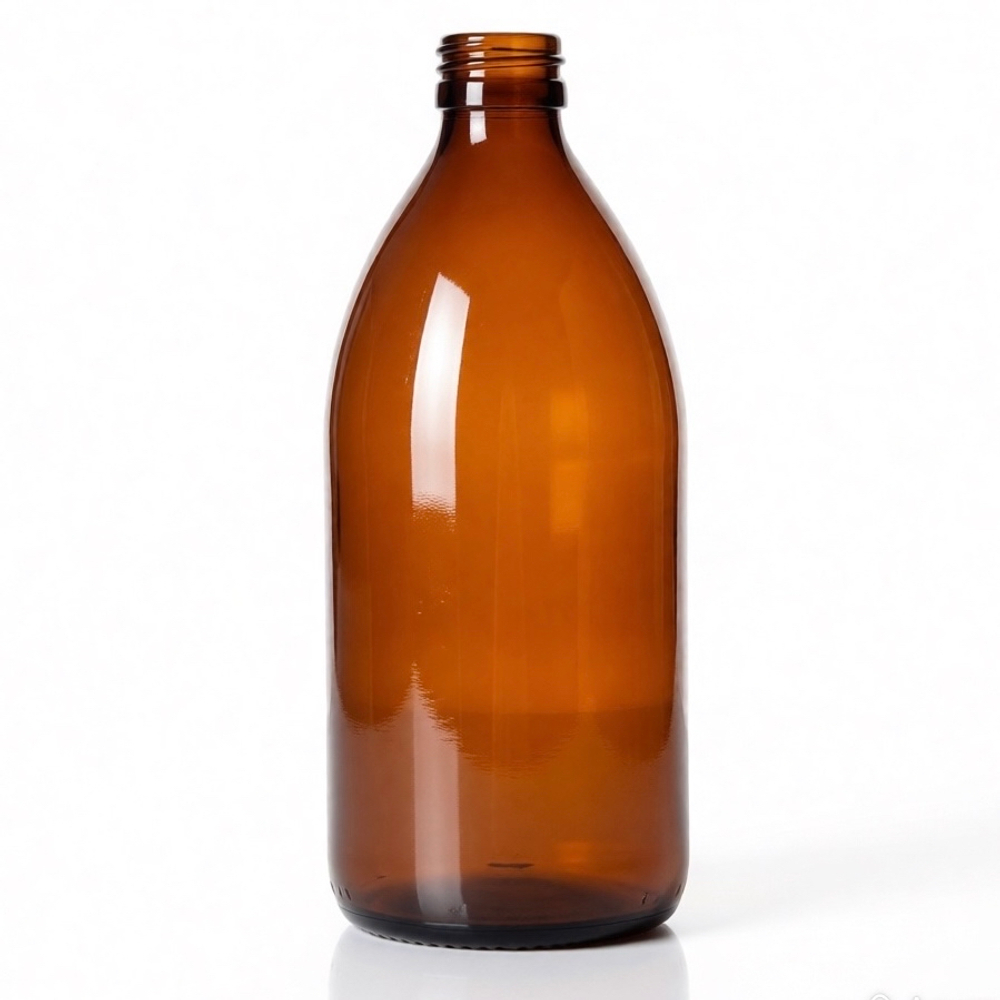 Флакон стекло 500 мл (28) коричневый сироп