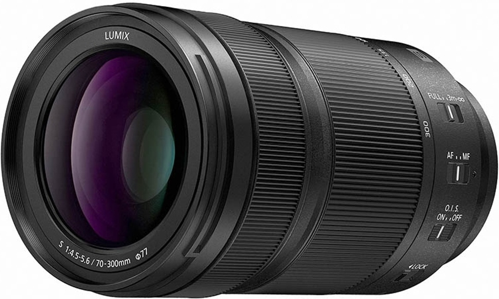Объектив Panasonic Lumix S 70 300mm f/4.5 5.6 (S-R70300E), черный