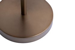 Торшер 150см Garda Decor с мраморным столиком и белым плафоном