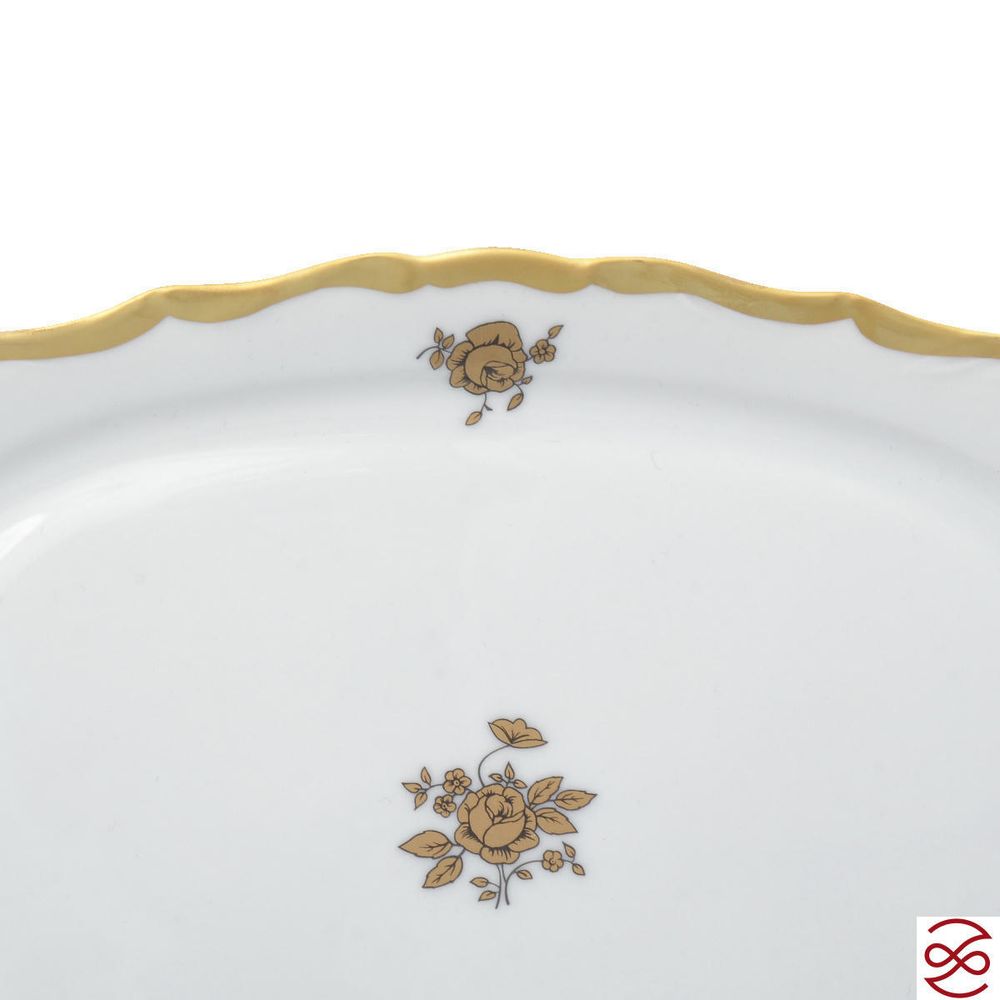 Блюдо квадратное Queen's Crown Золотая роза 21 см