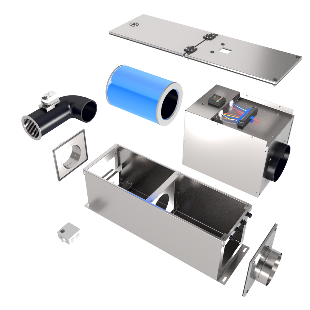 Приточная установка Лайфа МП 3 1800 Е12 H13 A8WF