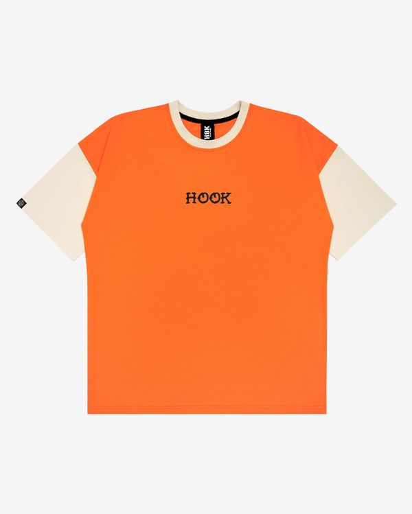 Футболка Лидер колорблок какао оранж - фото 1