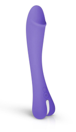 Фиолетовый вибратор для G-стимуляции Gili G-Spot Vibrator - 22 см. (Цвет: фиолетовый)