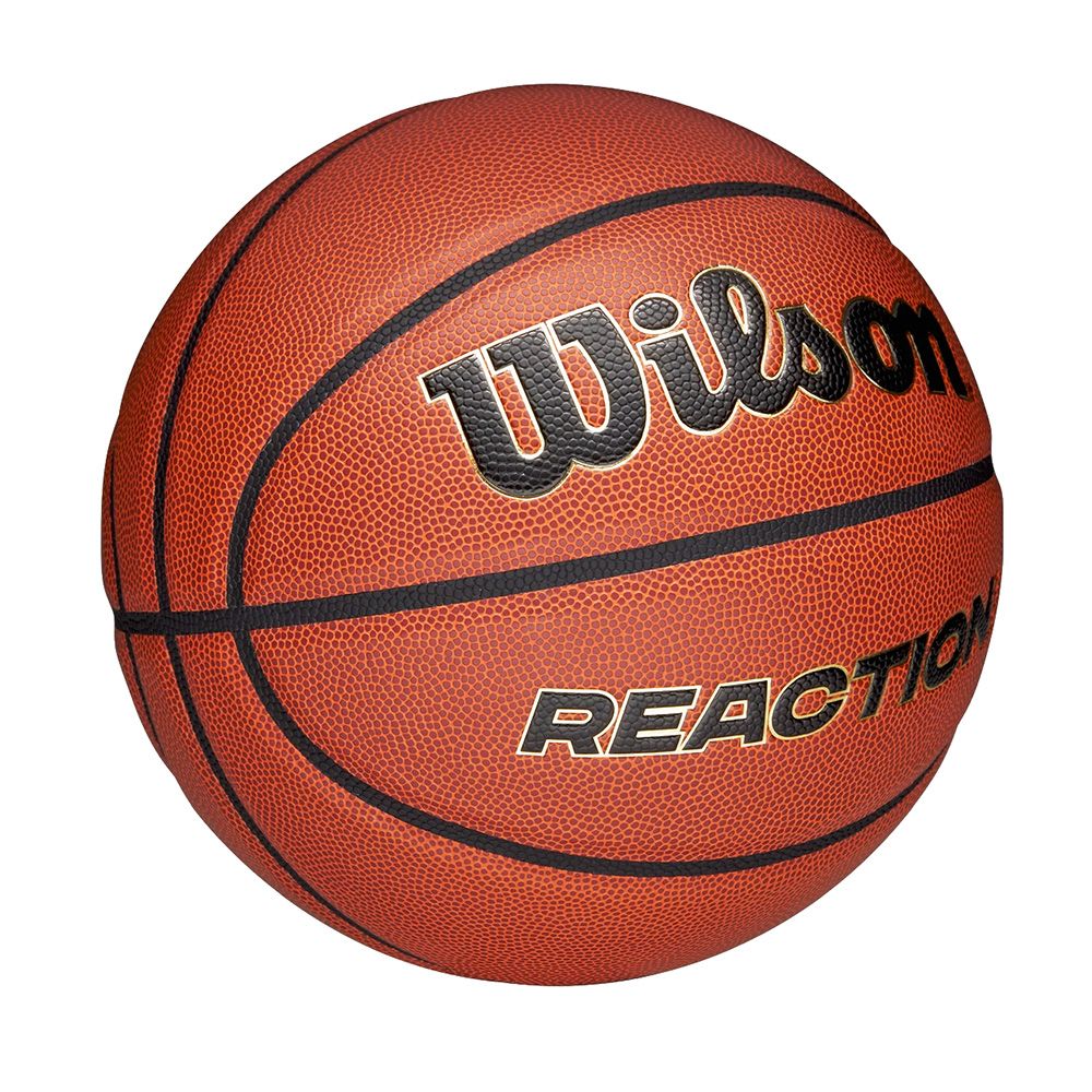 Мяч баск. WILSON Reaction PRO, WZ2026601XB06, р.6, композит, бутил. камера, темно-коричневый