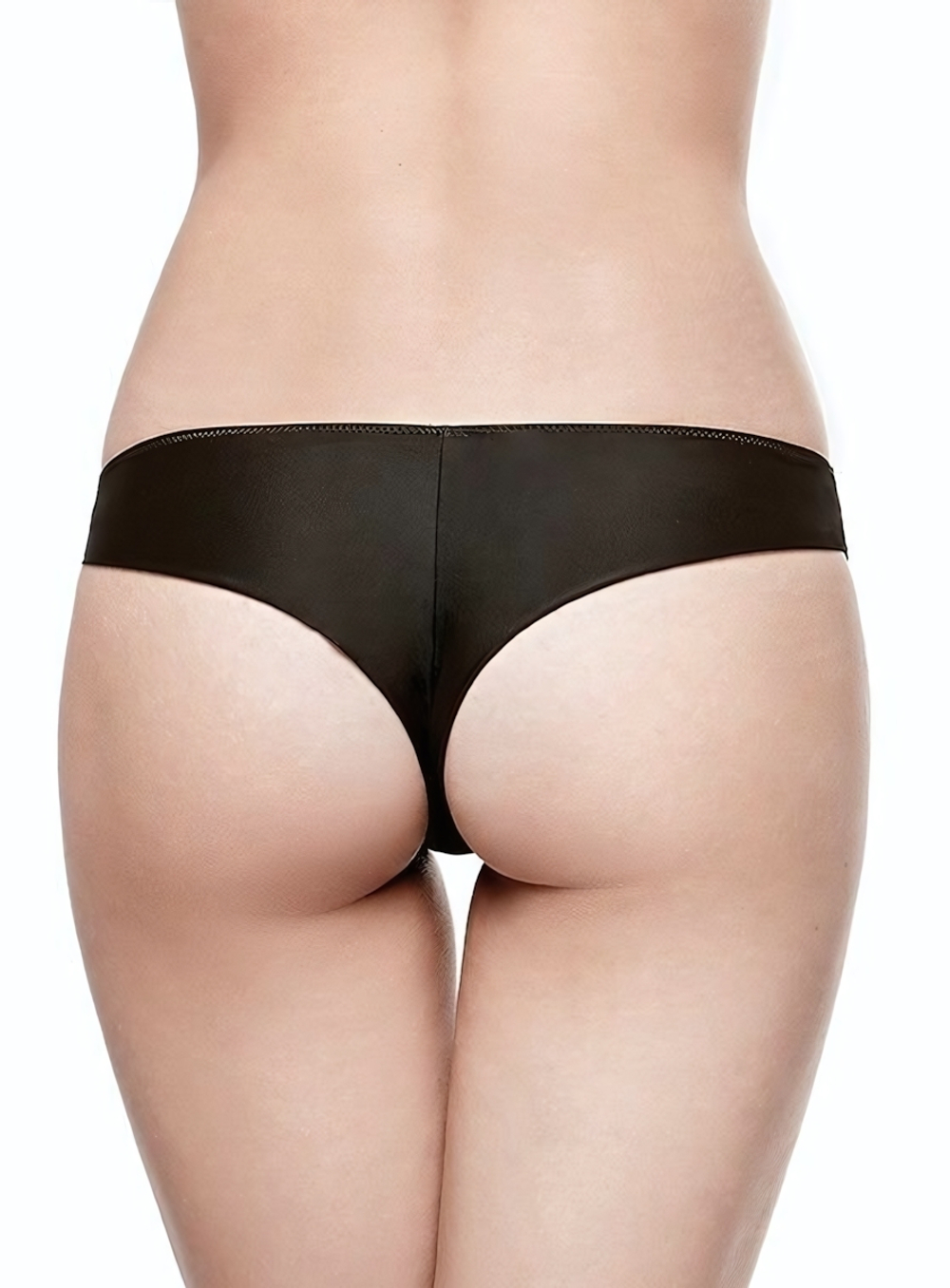 Изящные женские трусики-бразилиана со средней линией талии (Размер: 4 размер) (Цвет: белый)