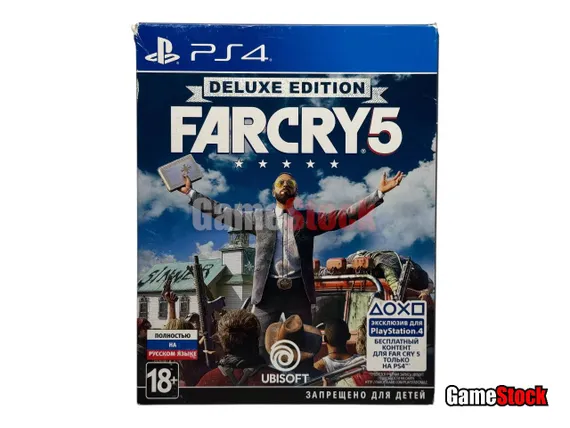 PS4 Far Cry 5 Deluxe Edition (Б/У, Полностью на русском языке, CUSA-05848)