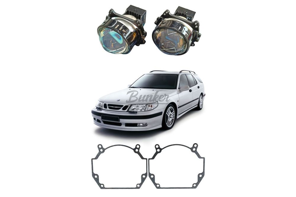 Комплект для замены штатных линз Saab 9-5 I Рестайлинг 2001-2005