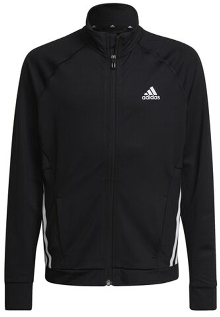 Детская теннисная куртка Adidas Girls Sportwear Future Icons 3 Stripes Hooded - black
