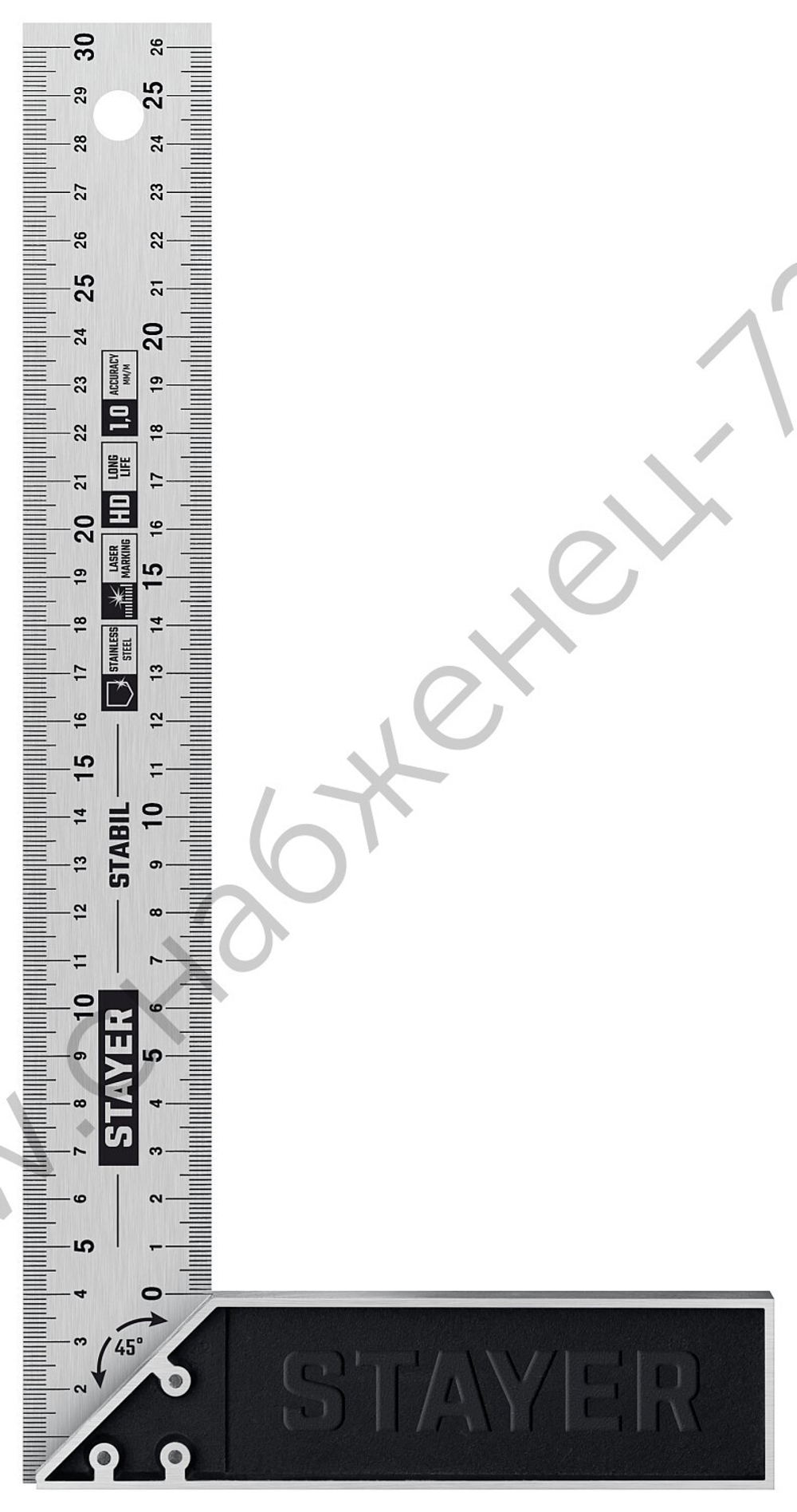 STAYER 300 мм, столярный угольник, Professional (3431-30)