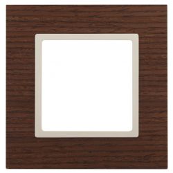 14-5301-09 ЭРА Рамка на 1 пост, дерево, Эра Elegance, дуб+сл.кость