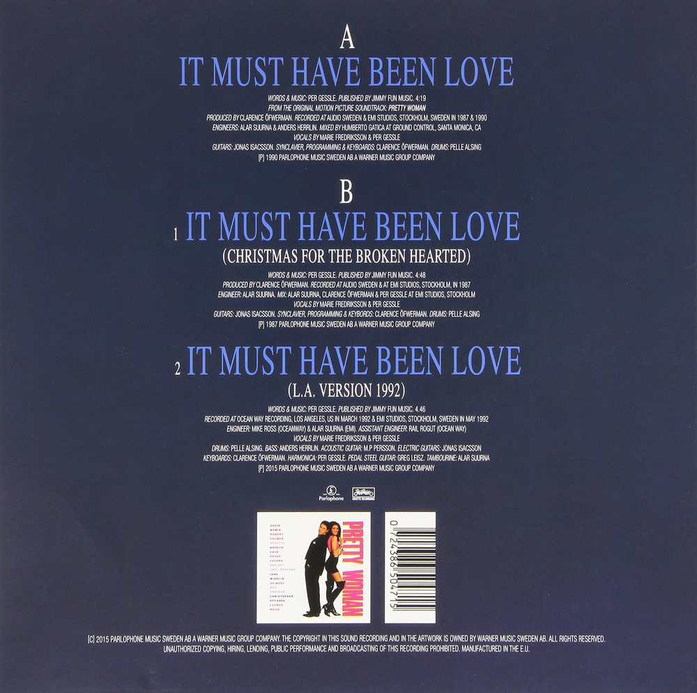 Roxette / It Must Have Been Love (25th Year Anniversary Edition)(10" Vinyl Single)