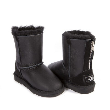 Угги Kids ZIP Metallic Black
