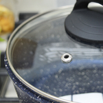 Ковш 1,5л Сияние Blue со стеклянной крышкой, кш1811Bl