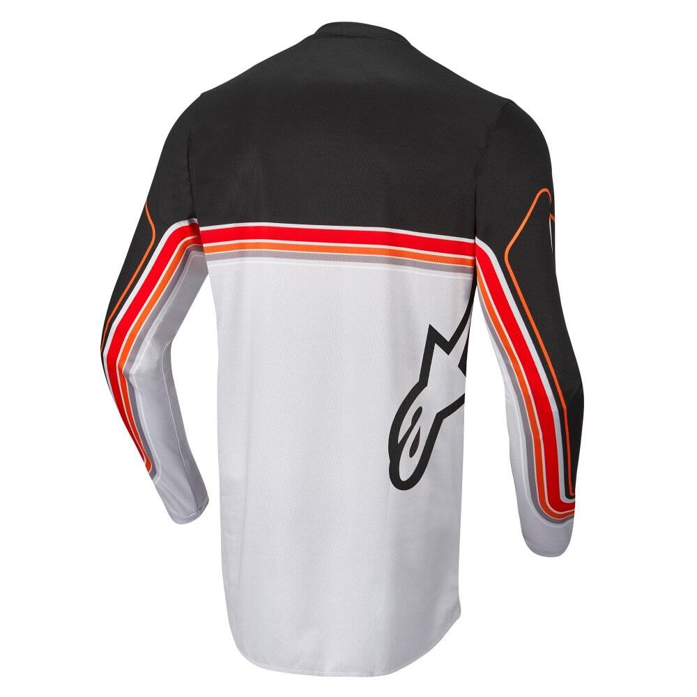 ALPINESTARS Джерси для мотокросса FLUID SPEED JERSEY  черно-серо-красный