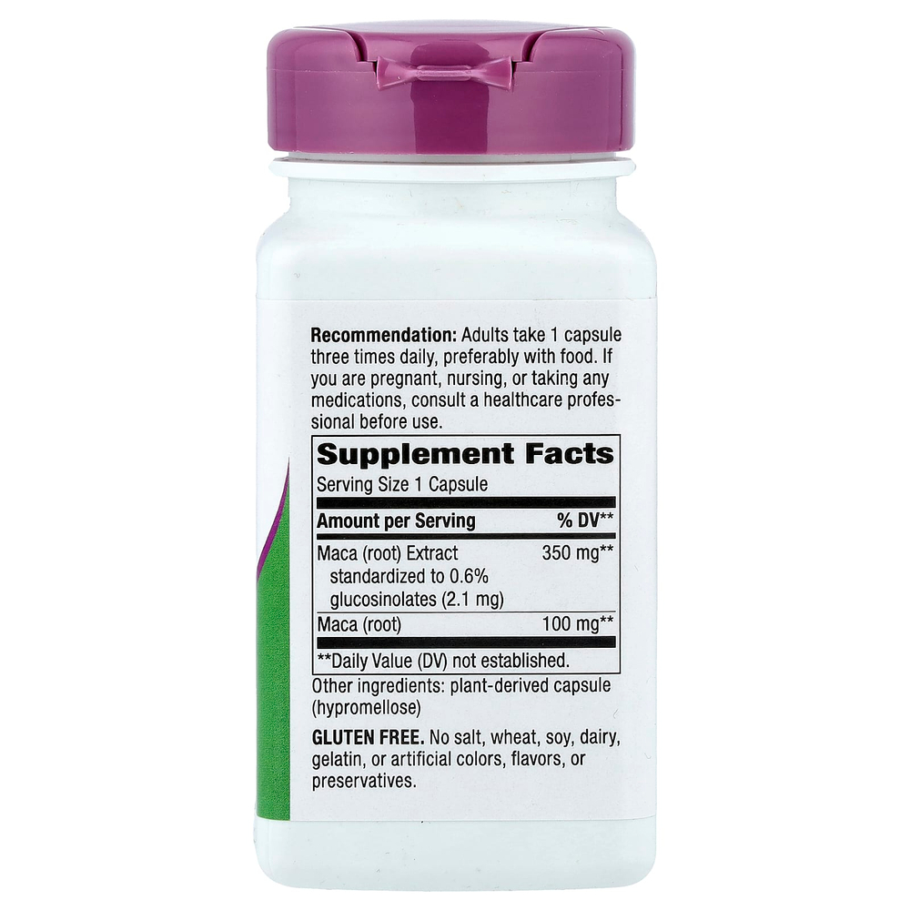 Nature's Way, мака, 350 мг, 60 веганских капсул