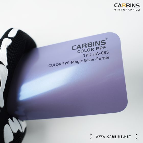 Веер образцов полиуретановой цветной пленки Carbins Color PPF