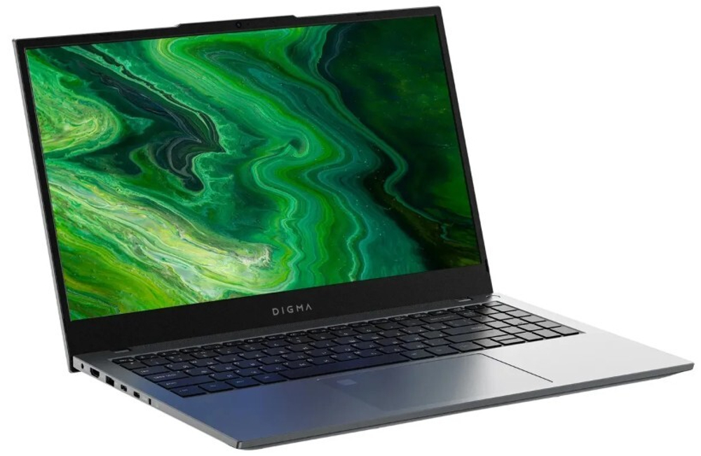 Ноутбук  Digma Pro Fortis M 15.6 ", Core i5, 16 Гб RAM, 512 Гб SSD, Iris Xe Graphics, Серый