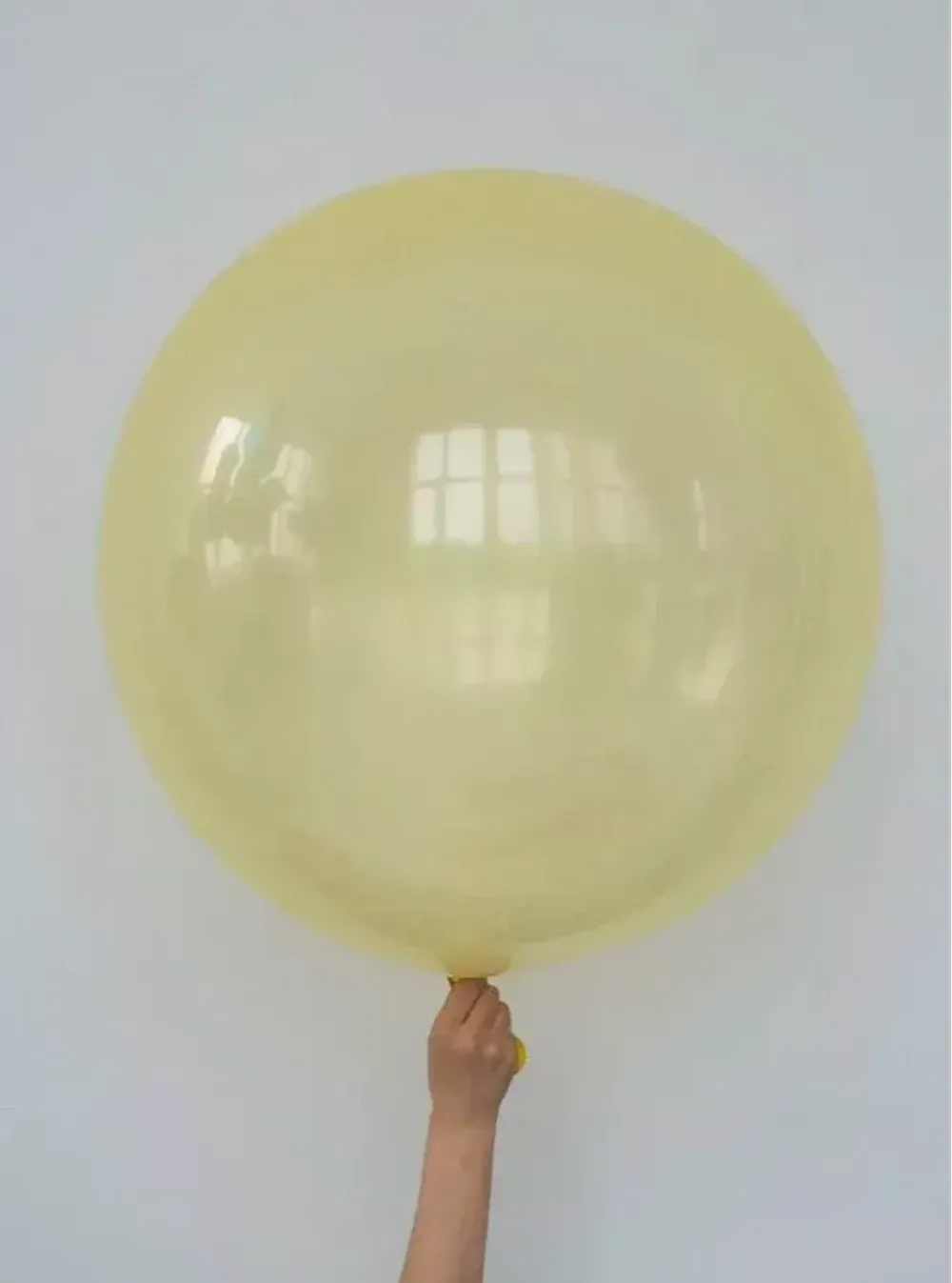 S шар гигант 24"/60 см, кристалл прозрачный желтый (БГ-90) 