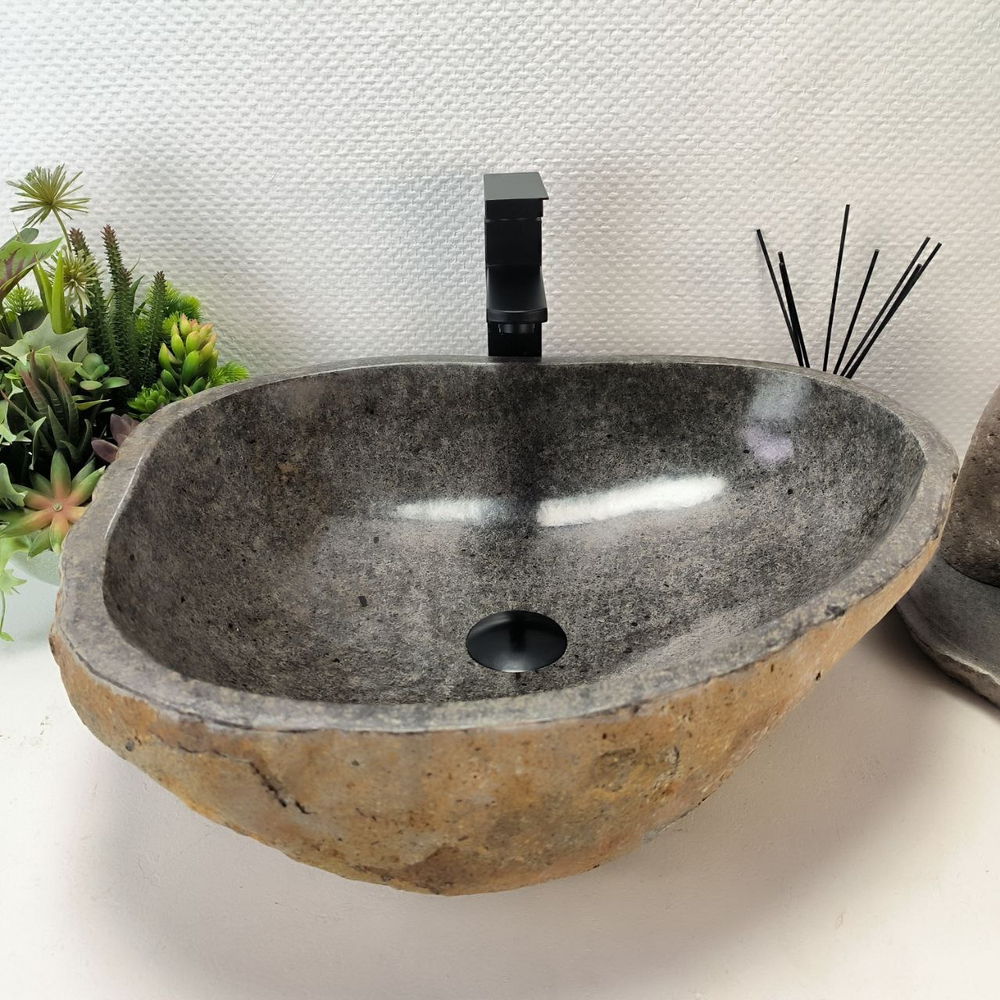 Раковина из речного камня RS-63447 (52*43*16) 0123