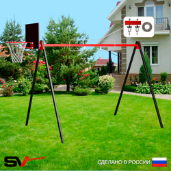Уличные качели Sv Sport УК160КП1 (3.0м/Щит баскет/Подвесы на подш 1к)