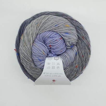 Пряжа Laines du Nord Poema Tweed (214/Свинцовая туча)