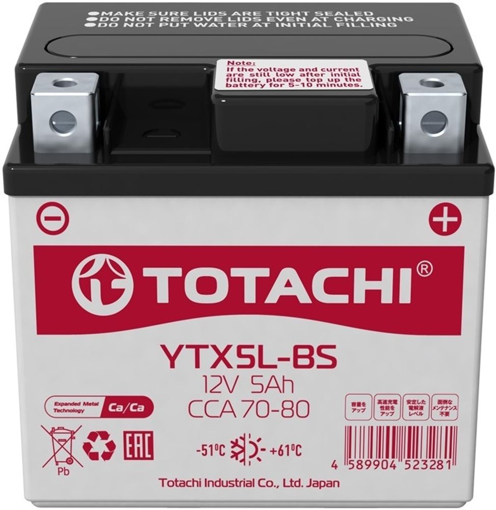 TOTACHI YTX5L-BS аккумулятор