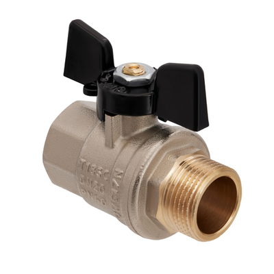 Кран шаровой Hoobs Orion 1/2" внутренняя-наружная (бабочка)